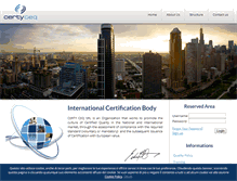 Tablet Screenshot of certyceq.it